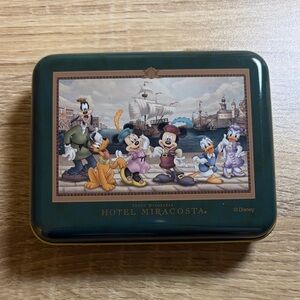 Disney Hotel Miracosta Green and Gold Tin Box